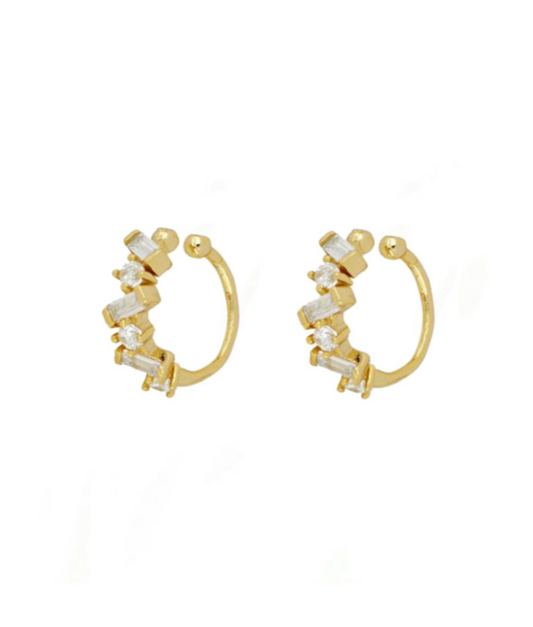 Bagues d'oreilles brillantes Emma
