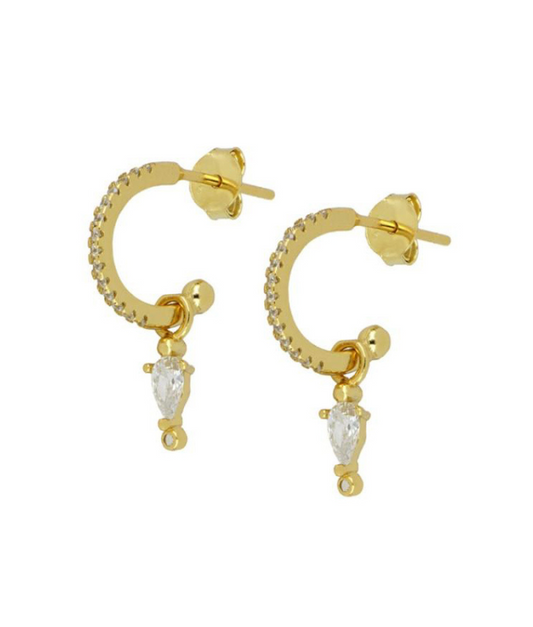 Anneaux d'oreilles brillants Emma