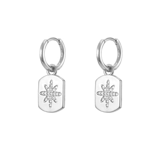 Anneaux d'oreilles pendentif Sophia